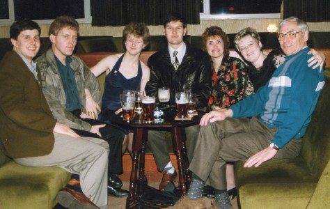 David Walters (R) at a Petuaria social event